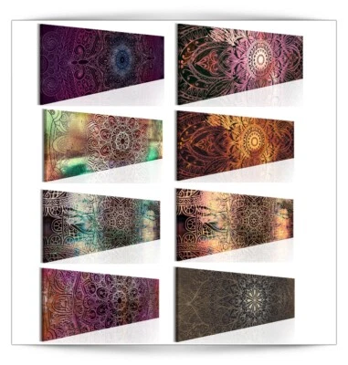 Mandala Bunt Hippie Orient VLIES LEINWAND DEKO BILDER WANDBILD XXL WOHNZIMMER - Bild 1 von 3