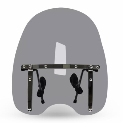 #ad 19quot; x 17quot; Smoked Motorcycle Windshield Universal For 7 8#x27;#x27; 1#x27;#x27; 1.25quot; Handlebar $53.19