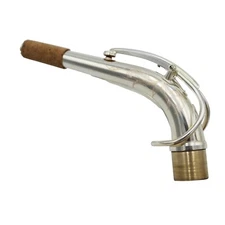 Eastern Music Silver Plated Alto Saxophone Neck - SBA MKVI Model - 24.5mm Tenon