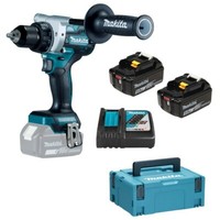 Makita Akku-Bohrschrauber DDF486RTJ 18V / 5,0 Ah 2 Akkus+ LadegeräT Im Makpac
