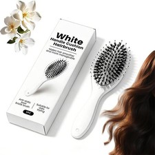 Boar Bristle Brush,Viral World-Famous Sold Out Paddle Brush,with Nylon,Massaging