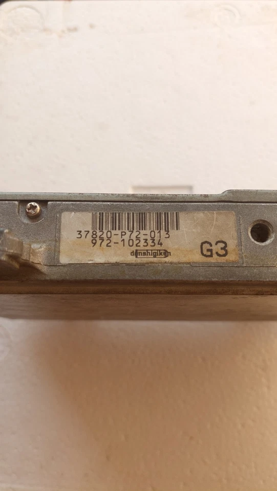 97' Honda Integra 1.8L GSR DOHC MT OBD2A ECU 37820-P72-013 JDM B18C - Image 4 of 4