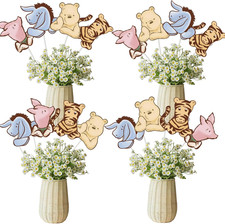 16PCS Vintage Winnie Centerpieces Baby Shower Decorations Table Center Pieces Ta