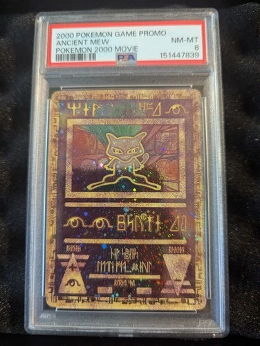 Pokémon Ancient Mew PSA 8 Pokémon 2000 Movie Promo Holo Card #1