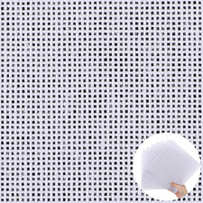 8 Pack 8 X 8 Inches Needlepoint Canvas 18 Mesh Blank White Canvas Pure Cotton Ne