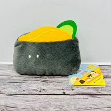 Round Eyes Sushi Plush Keychain Sea Urchin New YELL Japan US Seller