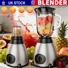 2in1 Juicer Blender Glass Fruit Grinder Smoothie Maker Food Processor Crusher UK