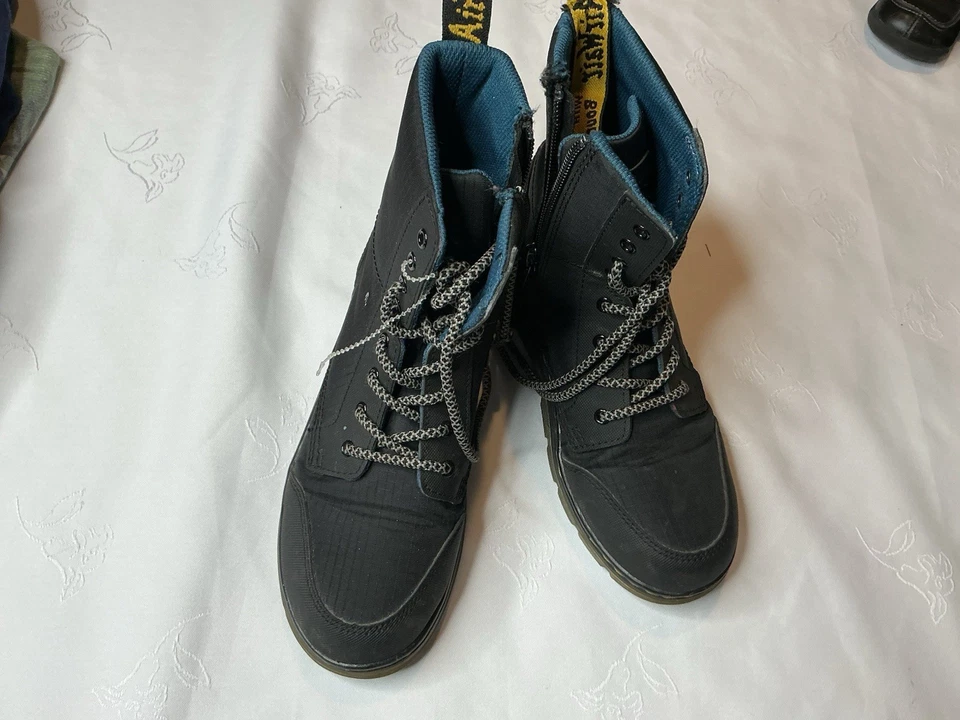 Ботинки Dr. Martens Doc Combs J боевые на шнуровке 36 на молнии черные мужские 4 женские 5 - Изображение 4 из 4