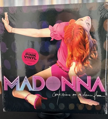 Madonna Confessions on a Dancefloor US 1ST PRESS HAND-NUMBERED LTD PINK VINYL LP
