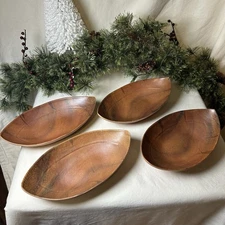 Yanco China WD-710 Wood Design Melamine 18 oz. 10" x 5.5" Deep Oval Plate-8