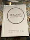 Hasbro Vintage Bookshelf Edition Scrabble A Crossword Game 2 To 4 Players