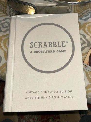 Hasbro Vintage Bookshelf Edition Scrabble A Crossword Game 2 To 4 Players