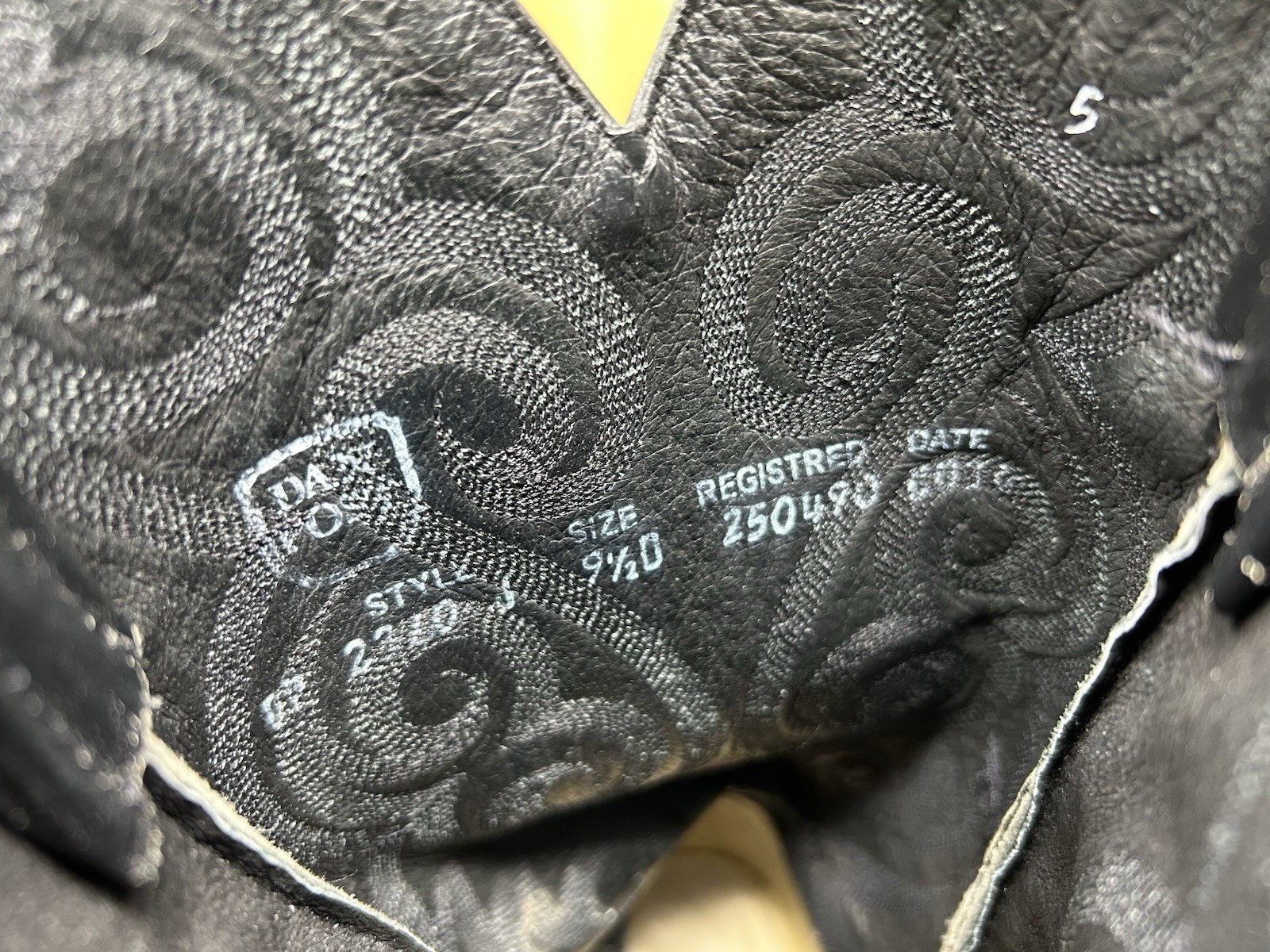 Dan Post Ostrich Leg Western Boots Cowboy Black M… - image 10