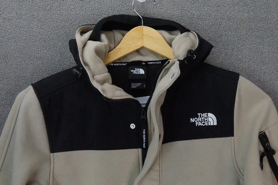 The North Face Jacket Men's Small Cream High Rail Fleece Full Zip Hood Coat - Image 4 of 4