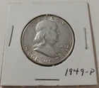 1949-P Franklin Half Dollar 90% Silver Dollar