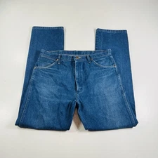 Wrangler Jeans Mens 36x34 Blue 13MWZ Cowboy Cut Regular Denim Pants