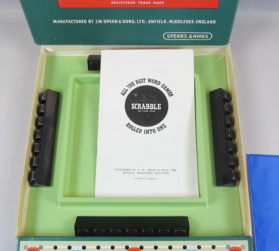 Travel Scrabble 1958 by Spears Games Complete  Vintage / Retro Family 4 Player - Image 3 of 4