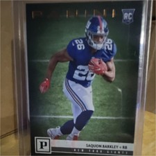 2018 Panini Saquon Barkley Rookie #313 New York Giants NFL Football Card. rookie card picture