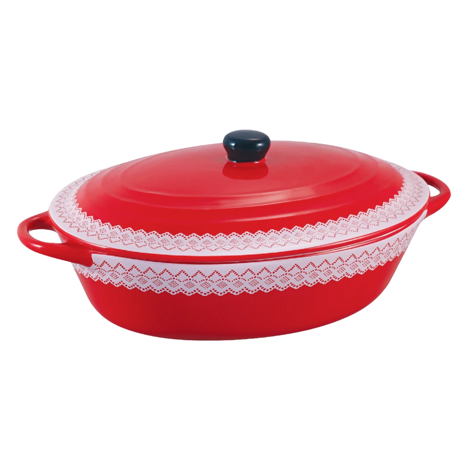 Keramiktopf mit Deckel Natalka oval 36 x 22 x 8,5 cm - Bild 2 von 3