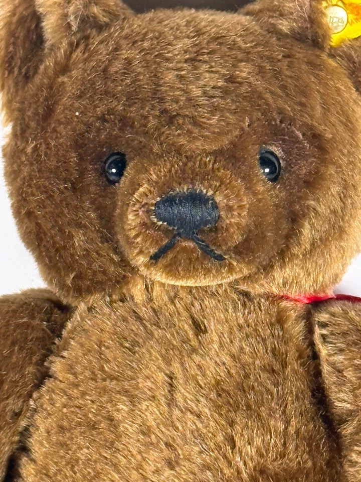 复古 Steiff 棕色泰迪熊耳扣标签 — 第 3/4 张图片