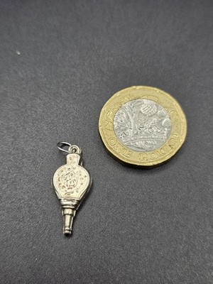 Sterling Silber Vintage Kamin Blasebalg Charm/Anhänger 0,71g 