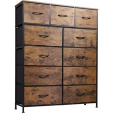 Tall Dresser for Bedroom Fabric Dresser Storage Tower Chest of Drawers Organizer
