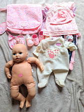 Baby Annabell Interactive Soft Body Doll  Clothes Accessories Lot Zapf Creation