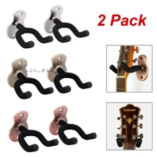 2Pack Guitar Hangers Adjustable Hook Holder Wall Mount Hanger Display Instrument