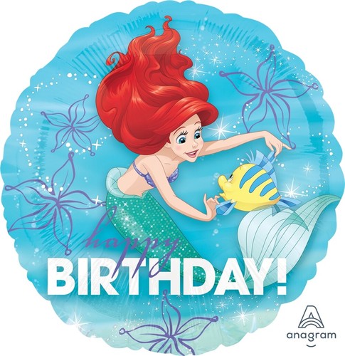4x 18" Little Mermaid Princess Ariel Foil Mylar Balloon Party Decoration - Picture 2 of 2