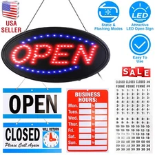 LED Store Café Bar OPEN Business Sign Ultra Bright Neon Light Animated Motion