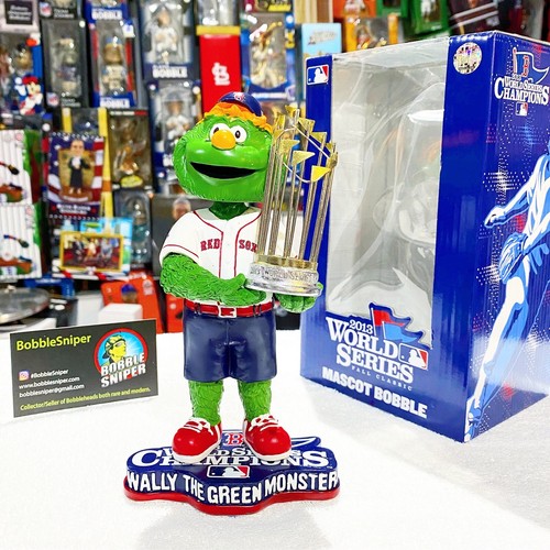 WALLY THE GREEN MONSTER Boston Red Sox "World Series" Mascot MLB Bobblehead - Picture 1 of 6