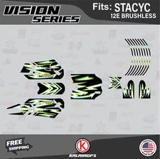 Graphics Kit for STACYC 12E Brushless Electric Bike (All Years) Vizion Teal
