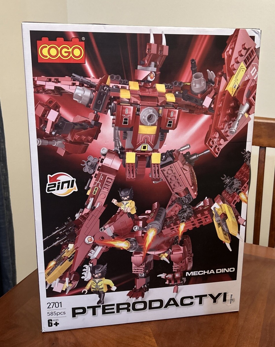 Mech Dino Anime Pterodactyl Cogo 2701 2 In 1 Building Blocks