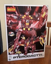 Mech Dino Anime Pterodactyl Cogo 2701 2 In 1 Building Blocks 585pcs Dinosaur Toy