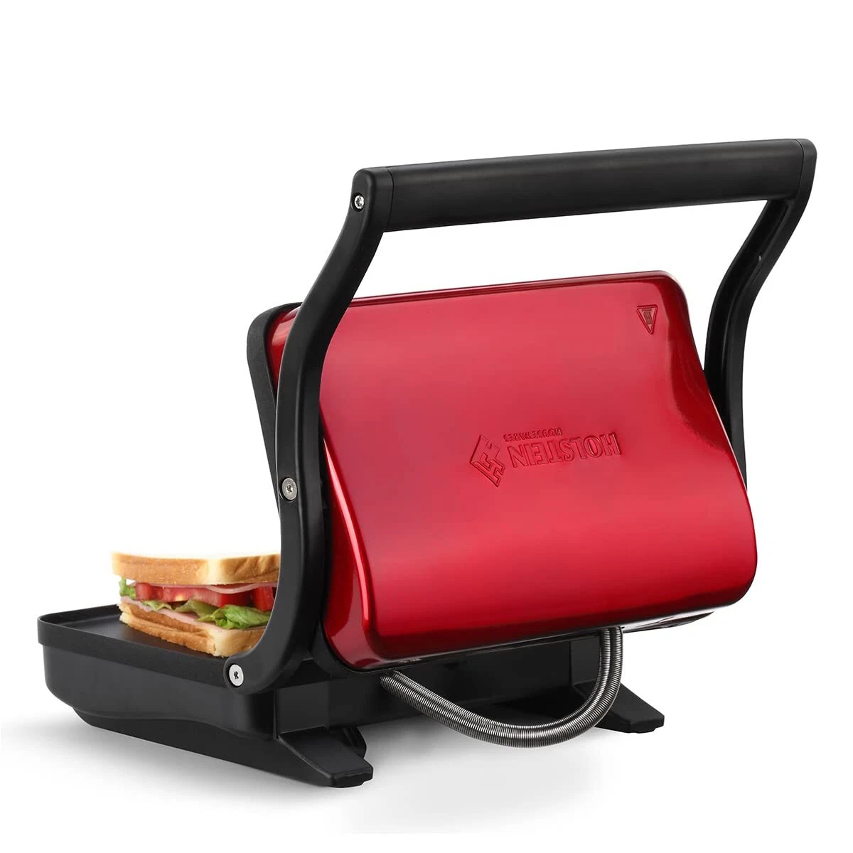 Electric Griddle for Toasting Sandwiches Various Snacks - Metallic Red