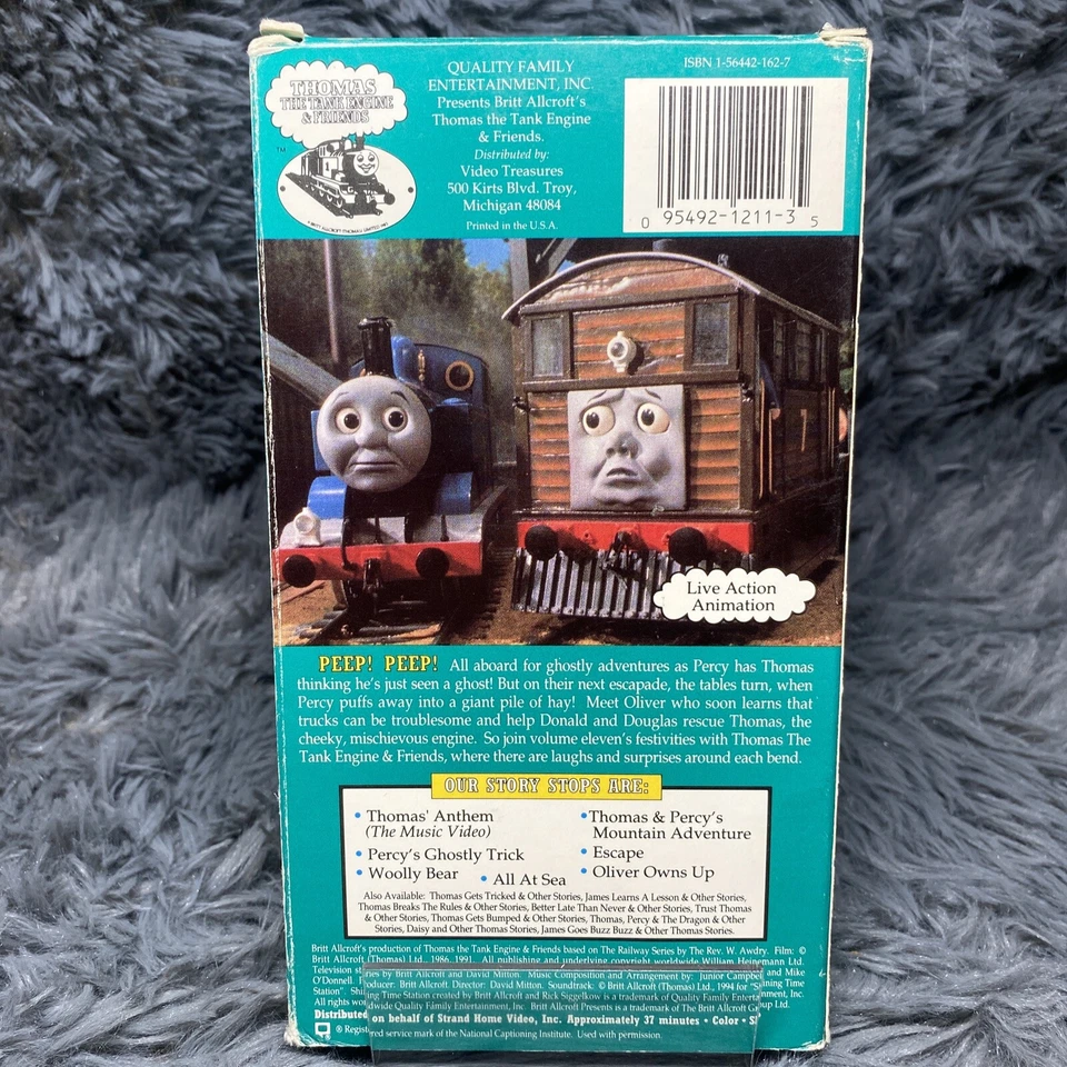 Thomas The Tank Engine Friends Percys Ghostly Trick VHS Tape George Carlin Train - Image 4 of 4