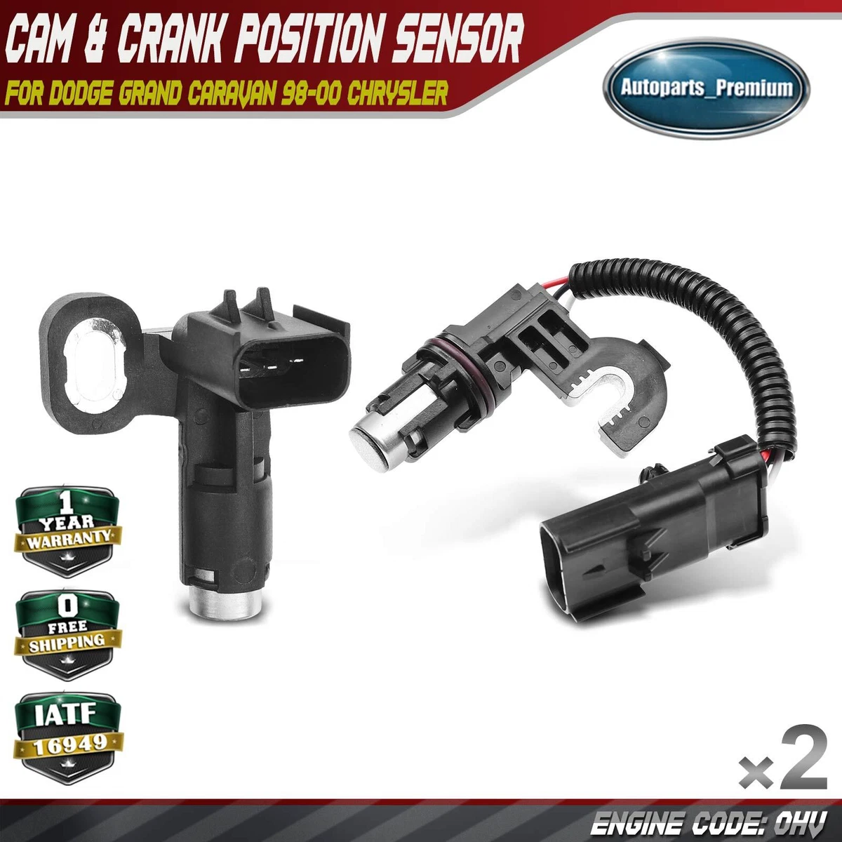 Sensor De Presión De Aceite Para Dodge Grand Caravan 1996-2010 (motores 2.4L, 3.3L, 3.8L) – Nuevo Con 1 Año De Garantía