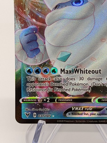Galarian Darmanitan VMAX 037/185 Full Art Ultra Rare Pokemon Vivid Voltage NM - Picture 4 of 6