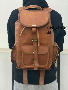 Casual Backpack Daypack Shoulder Bag Rucksack Laptop Travel Bag College Bookbag Womens Leather Backpack 