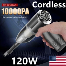 Rechargeable 120W Mini Car Vacuum Cleaner High Power Strong Suction Mini Vacuum