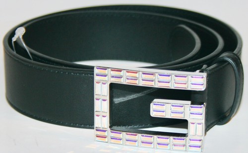 NWT Gucci Square G Crystal Madelyn Belt 