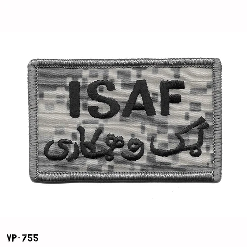 ISAF International Security Assistance Force US Army Hook Back ACU UCP Patch NOS