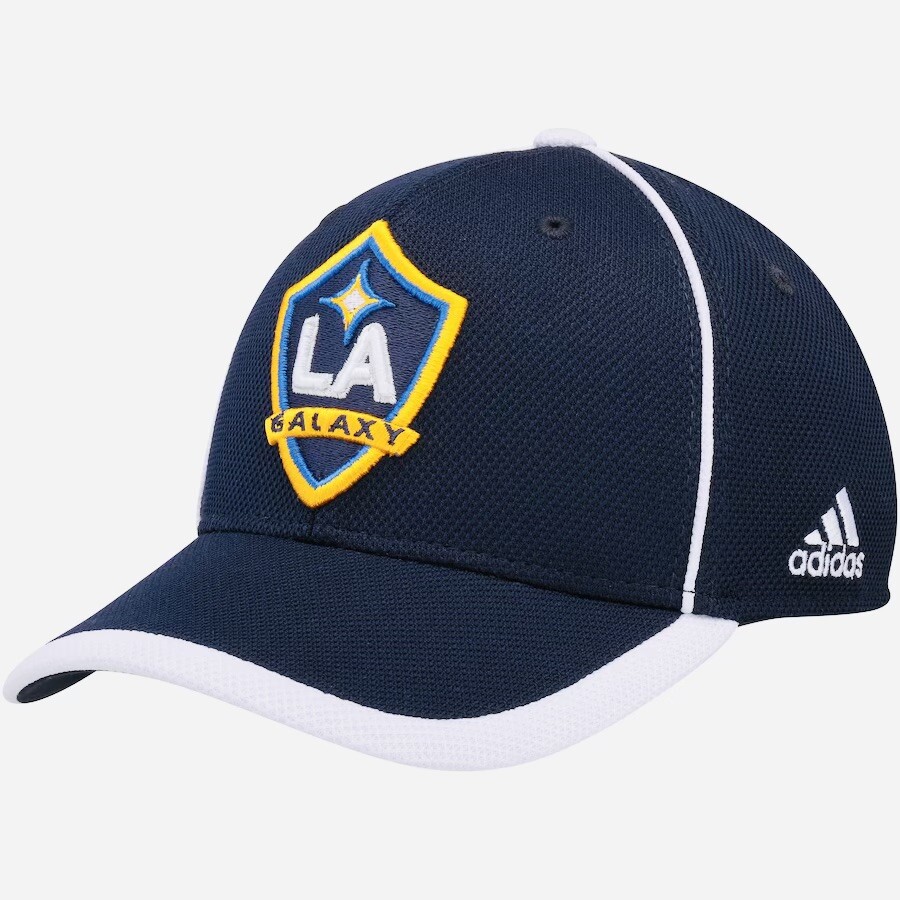Rare Adidas La Galaxy MLS Baseball Cap Navy & White eBay