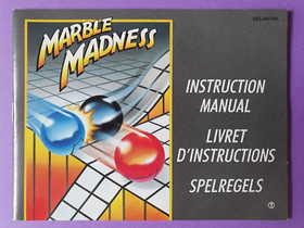 MARBLE MADNESS / Nintendo NES PAL B FRA / ATARI GAMES / TBE + Crystal Box