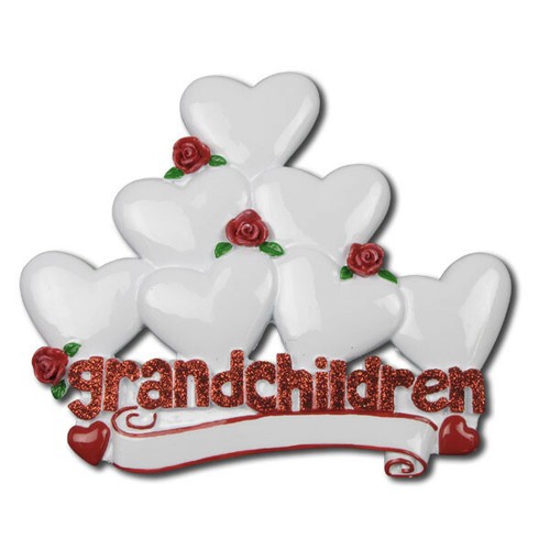 Grandchildren Family 2 3 4 5 6 7 8 9 Personalized Christmas Ornament - Picture 27 of 34