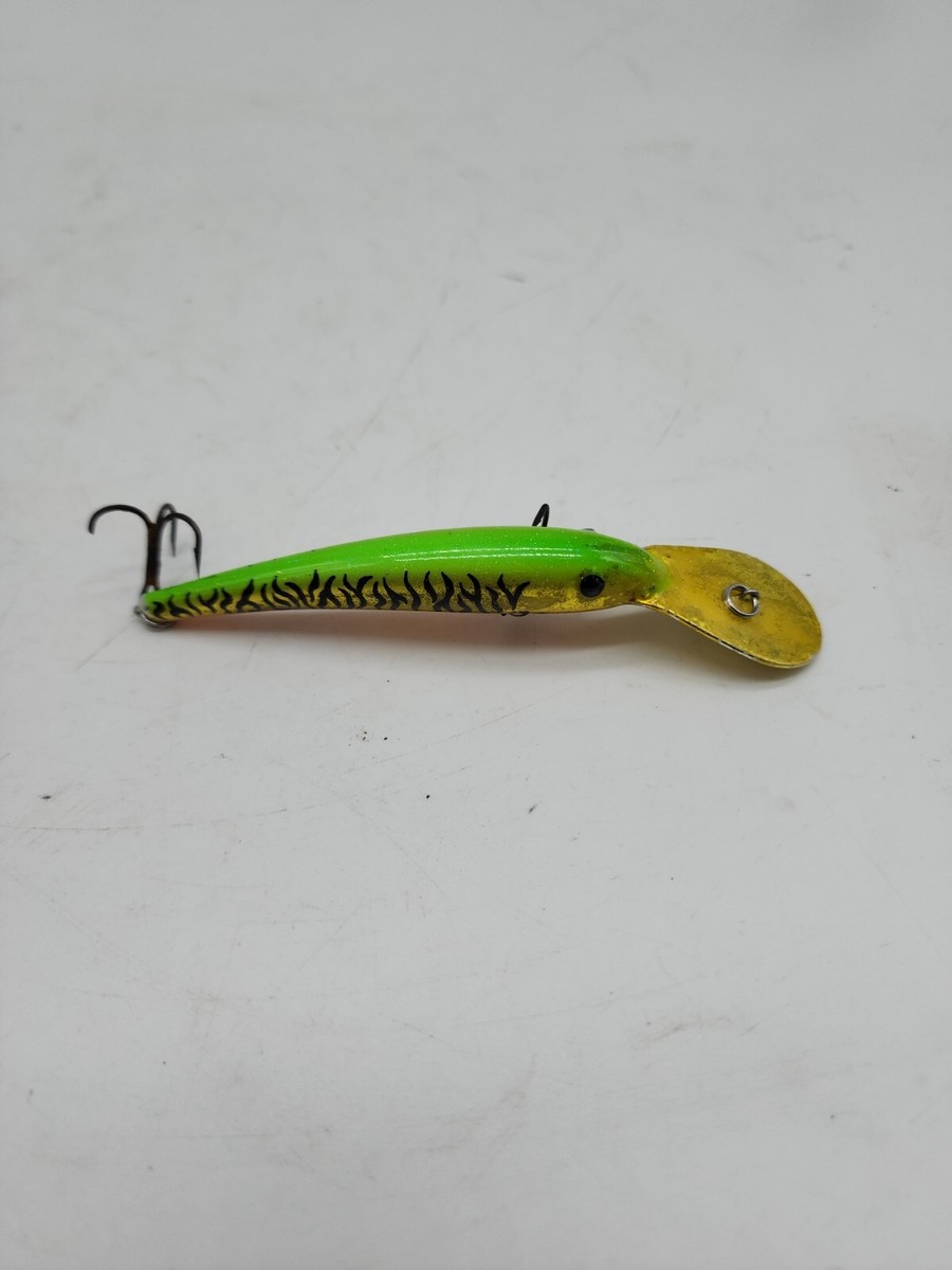 Cordell Wally Minnow Jr. Green Gold Tiger Glitter rattle