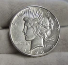 1926 S US Peace Silver Dollar $1 AU (Cleaned)