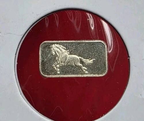 HORSE 🐎  - 1 Gram .999 Fine Pure Solid SILVER Bullion Mini Fractional Bar Coin