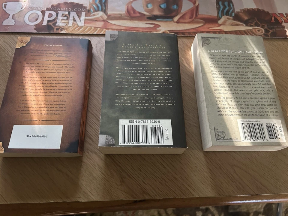 Myst Trilogy Paperback Very Good Shape. Rand And Robyn Miller  Classic Foto 2 de 2