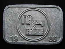 RH01170 VINTAGE 1986  MCKAY EMPIRE  FARMING EQUIPMENT BELT BUCKLE